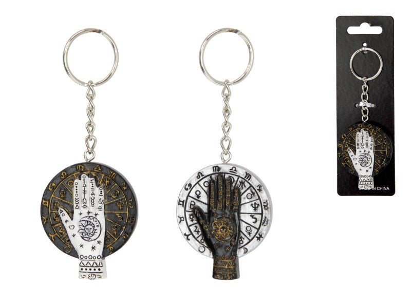 HAMSA HAND KEYRING 2 ASSTD