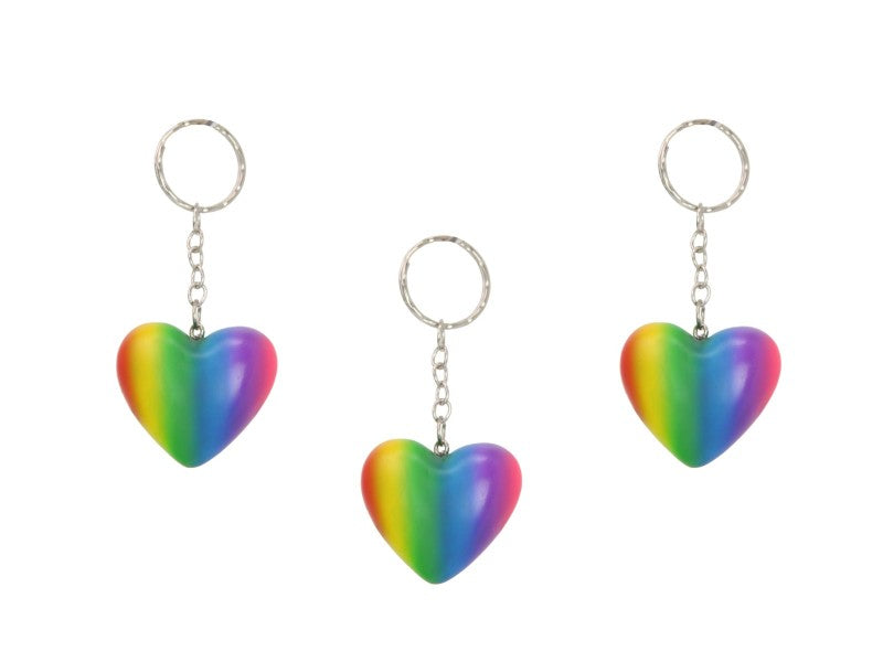 Colourful Heart Key Ring