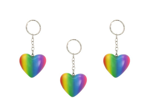 Colourful Heart Key Ring