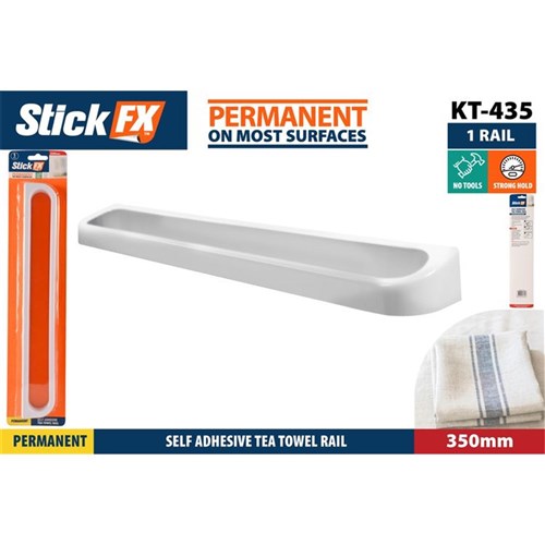 350mm adhesive towel rail bar