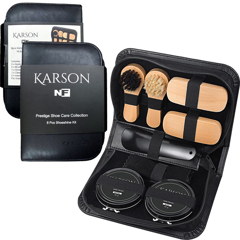 Gifts Novelty 8Pc Karson Shoeshine Kit 20X14