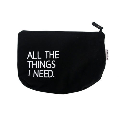 Small canvas zipper pouch