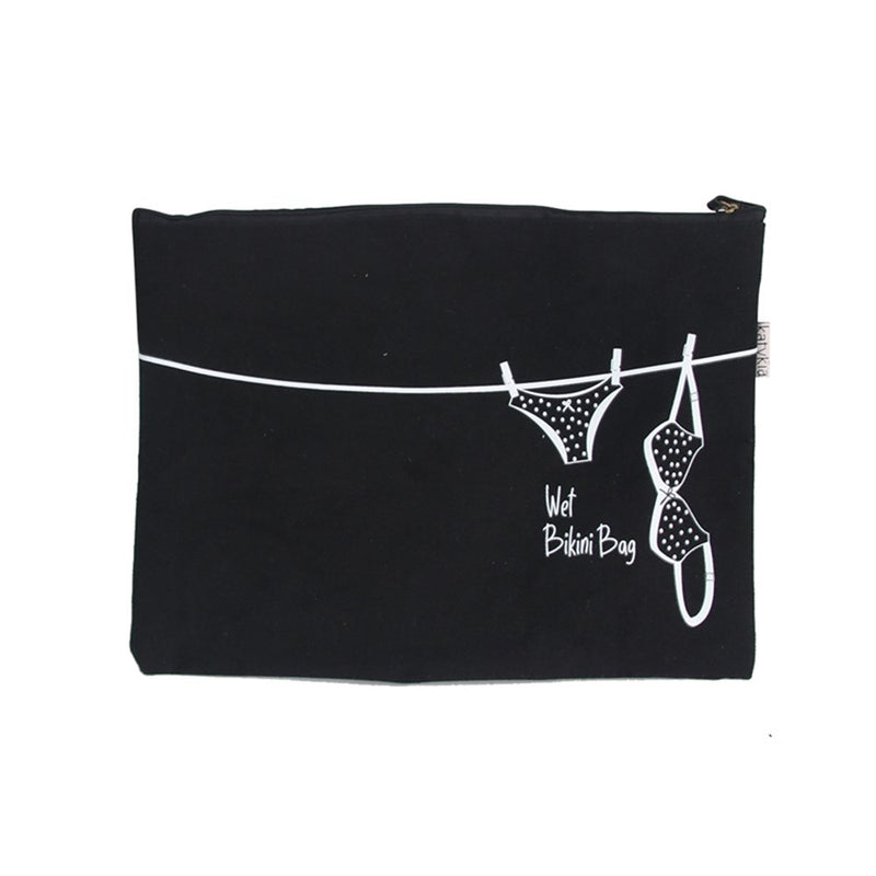 Water resistant pouch for wet swimwear