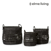 Ronis Kaikara Basket Set 3 Black – thumbnail