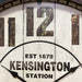 Ronis Kensington Station Vintage French Country Metal Wall Clock 62x62x6.5cm Black