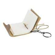 Ronis Key Ring Leather Mini Journal 9x8cm Assorted – thumbnail