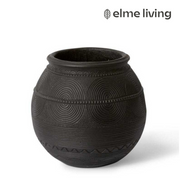Ronis Khalid Vase Black 30x30x28cm – thumbnail