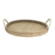 Ronis Kia Rattan Tray Natural Set 46cm/41cm – thumbnail