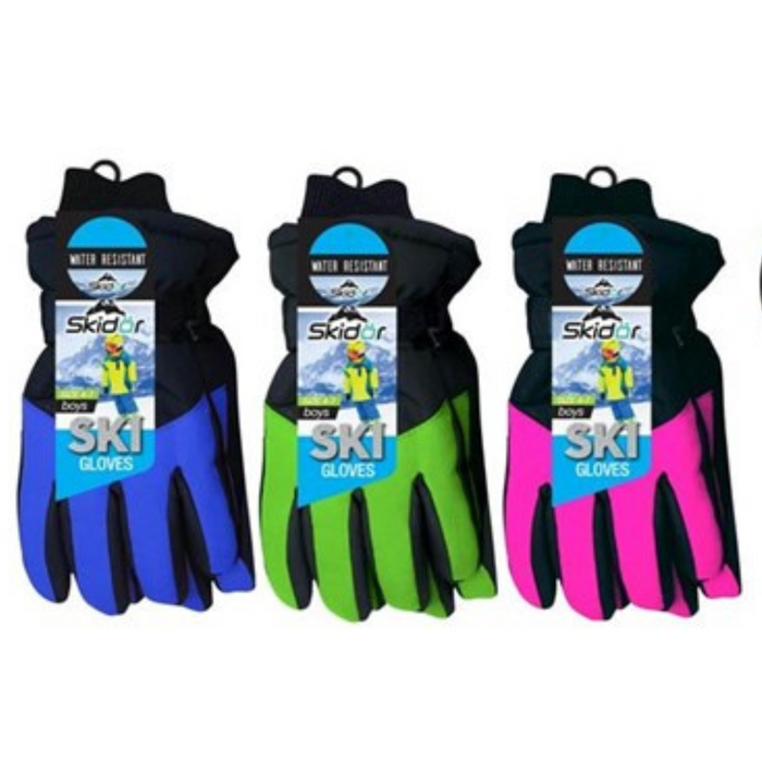 Kids Ski Gloves Water Resistant