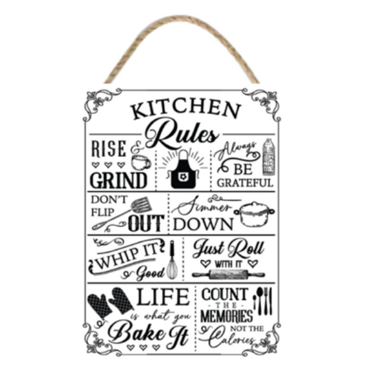 Ronis Kitchen / Laundry Signs 20x30x0.6cm Assorted