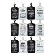 Ronis Kitchen Quote Cutting Board Signs 14.5x30x0.6cm Assorted
