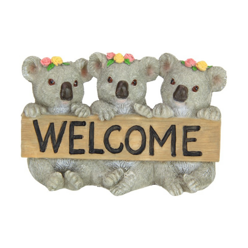Ronis Koalas on Welcome Sign 14cm