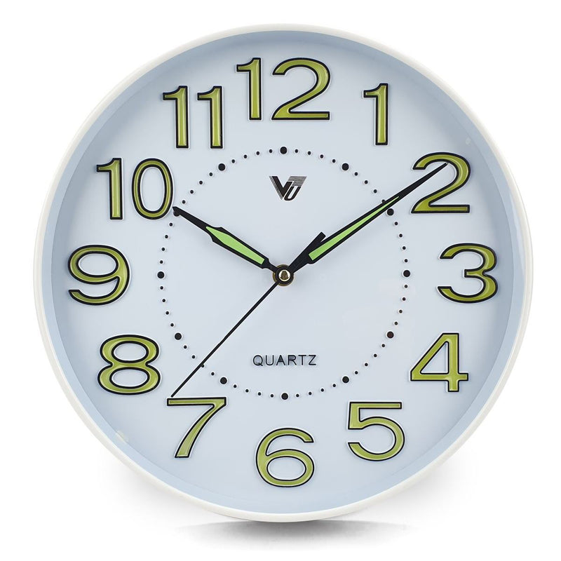 Ronis Kobi Glow In The Dark Wall Clock 30x30x4cm White
