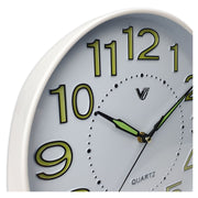 Ronis Kobi Glow In The Dark Wall Clock 30x30x4cm White