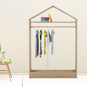 Ronis Kodu House Shape Garment Rack Oak
