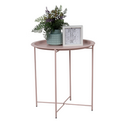 Ronis Kodu Metal Tray Side Table Pink