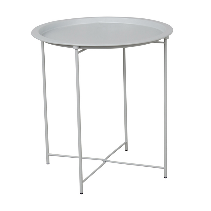 Kodu Metal Tray Side Table White
