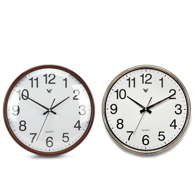 Ronis Koen Domed Face Wall Clock 38x38x6cm Assorted