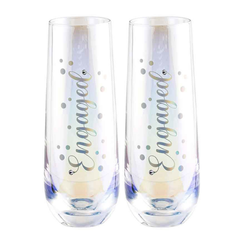 Engaged Stemless Champagne Set of 2 280ml
