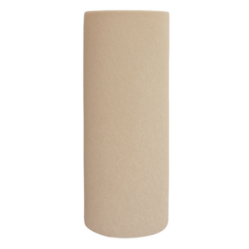 Kylo cylinder vase 11x30cm tan tall neutral decorative vase for pampas grass, dried stems or modern minimalist home décor