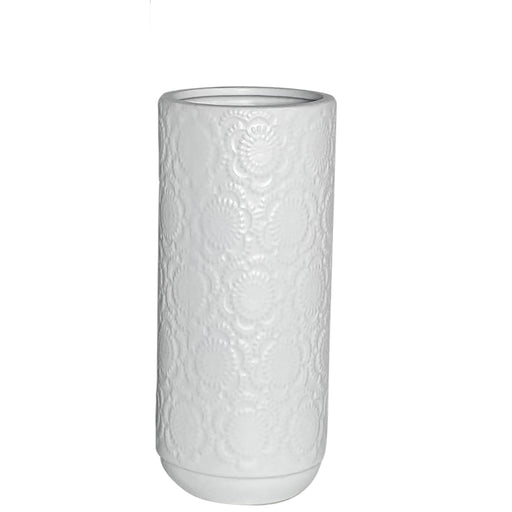 Lacey Grace Vase 13x30cm Matt White