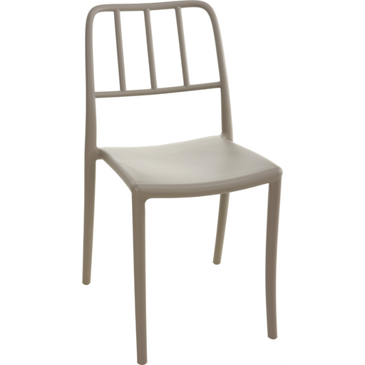 sand coloured stackable chair