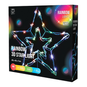 Ronis LED 3D Wire Star Colour Changing 48cm 2 Asstd – thumbnail