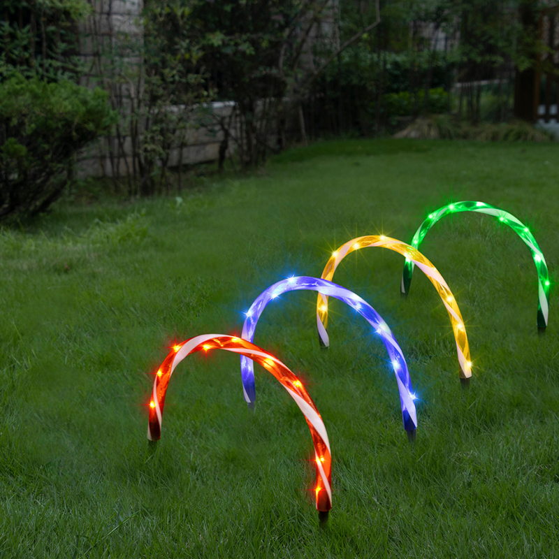 Ronis LED Candy Cane Arch 4pc Red/Multi 2 Asstd