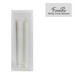 Ronis LED Dinner Candle 2.5x24cm White Set of 2