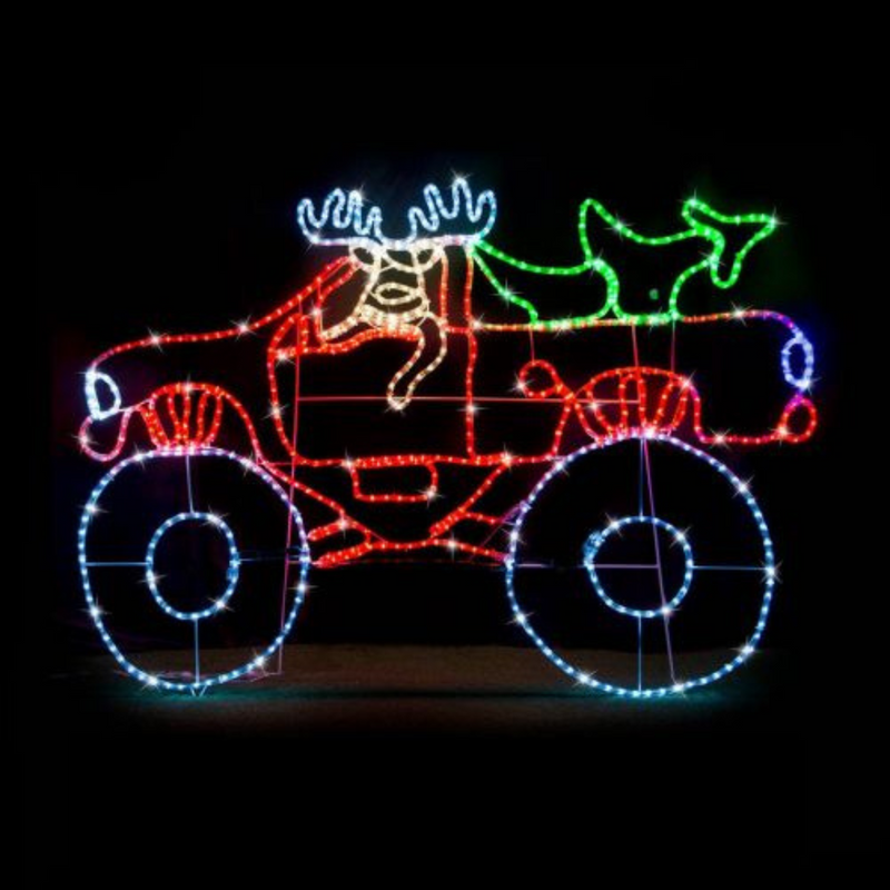 Ronis LED Ropelight Reindeer 4x4 105cm Red