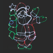 Ronis LED Ropelight Santa With Tree – thumbnail