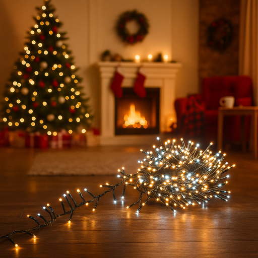 LED cluster lights 720 warm white for Christmas trees and festive decorations