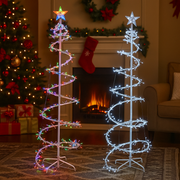 Decorative LED Spiral Tree Cluster Lights for Indoor and Outdoor Display