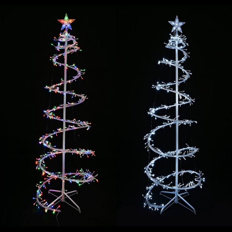 Decorative LED Spiral Tree Cluster Lights for Indoor and Outdoor Display
