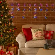 LED Dancing Cluster Icicles 900cm Six-Colour Multi string lights with vibrant dancing icicle effect