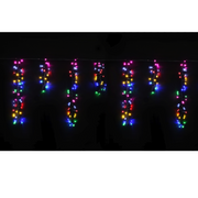 LED Dancing Cluster Icicles 900cm Six-Colour Multi string lights with vibrant dancing icicle effect