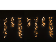 LED Dancing Cluster Icicles 900cm Warm White decorative string lights with dynamic icicle effect