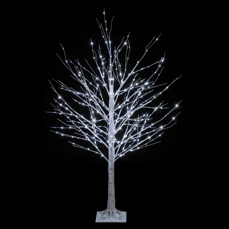 Ronis LED Dazzling Birch Tree 120cm Twinkle Cool White