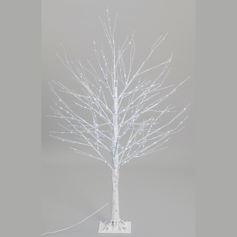 Ronis LED Dazzling Birch Tree 120cm Twinkle Cool White