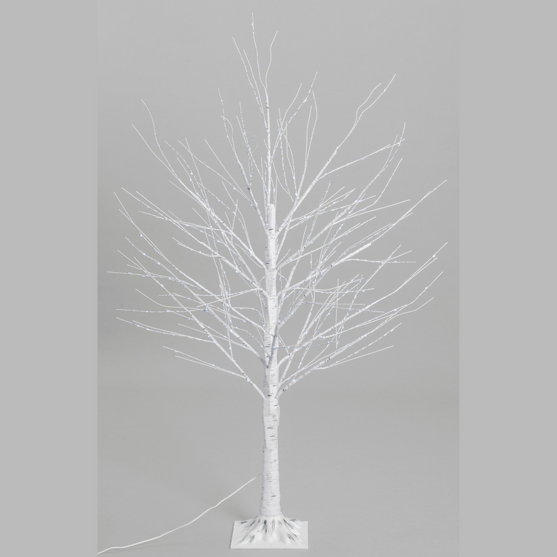 Ronis LED Dazzling Birch Tree 120cm Twinkle Cool White