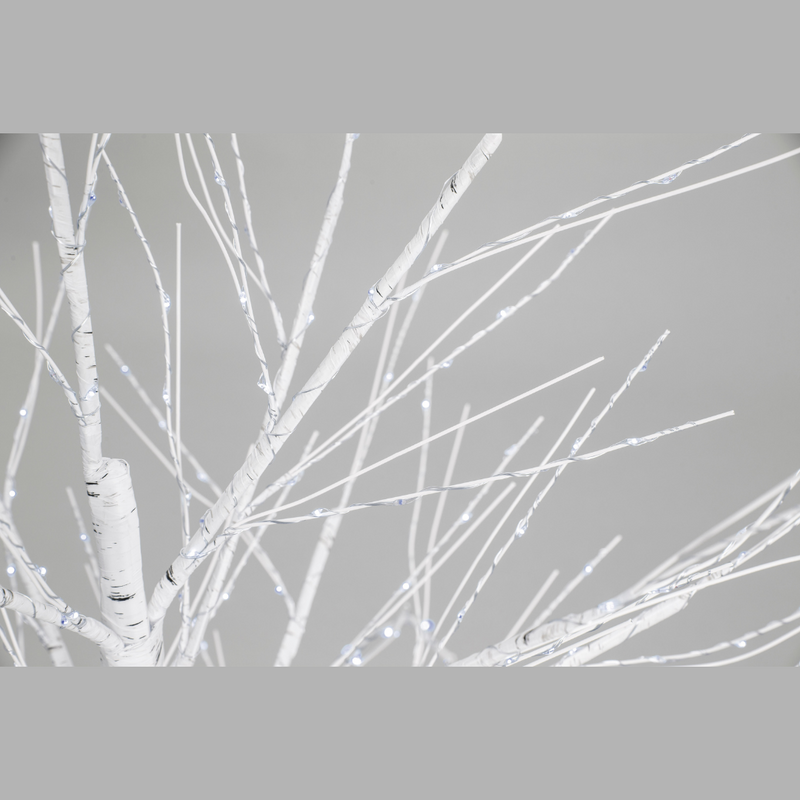Ronis LED Dazzling Birch Tree 120cm Twinkle Cool White