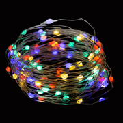 Ronis LED Dew-Drop Wire Lights 100 Battery Operated Assorted