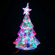 Glowing LED Dream Light Tiered Tree indoor and outdoor holiday display