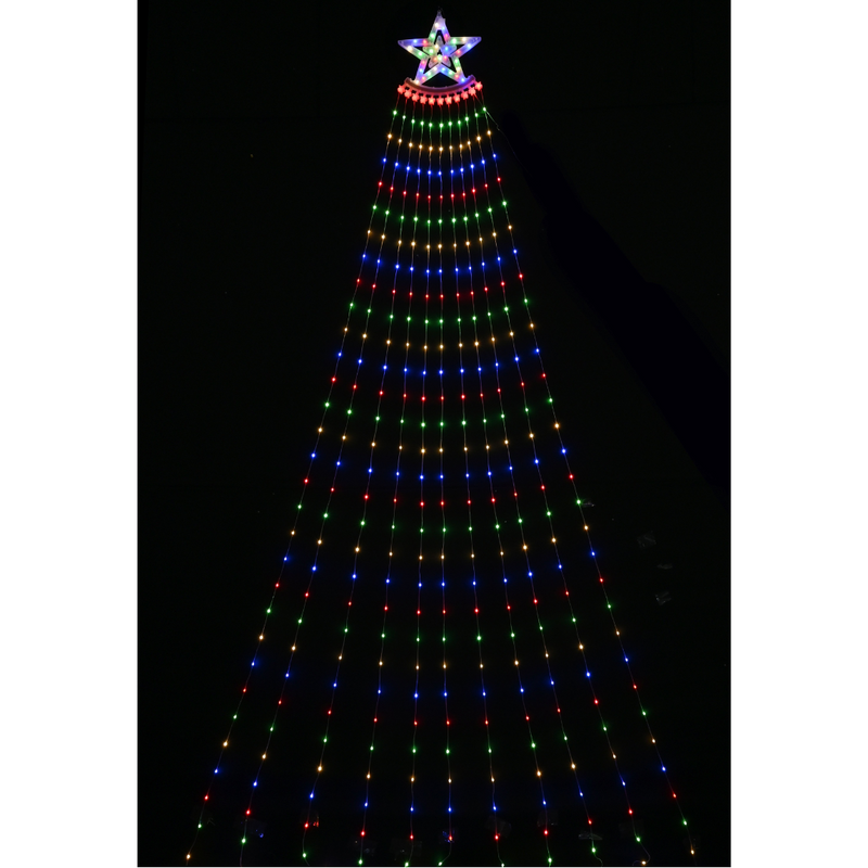 Decorative LED Flexwire Star with Cascading Waterfall Lights