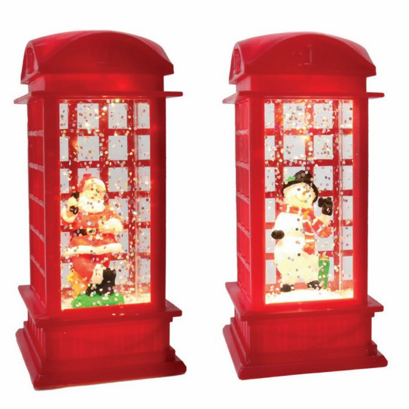 Ronis LED Glitter Water Mini Phonebooth Assorted