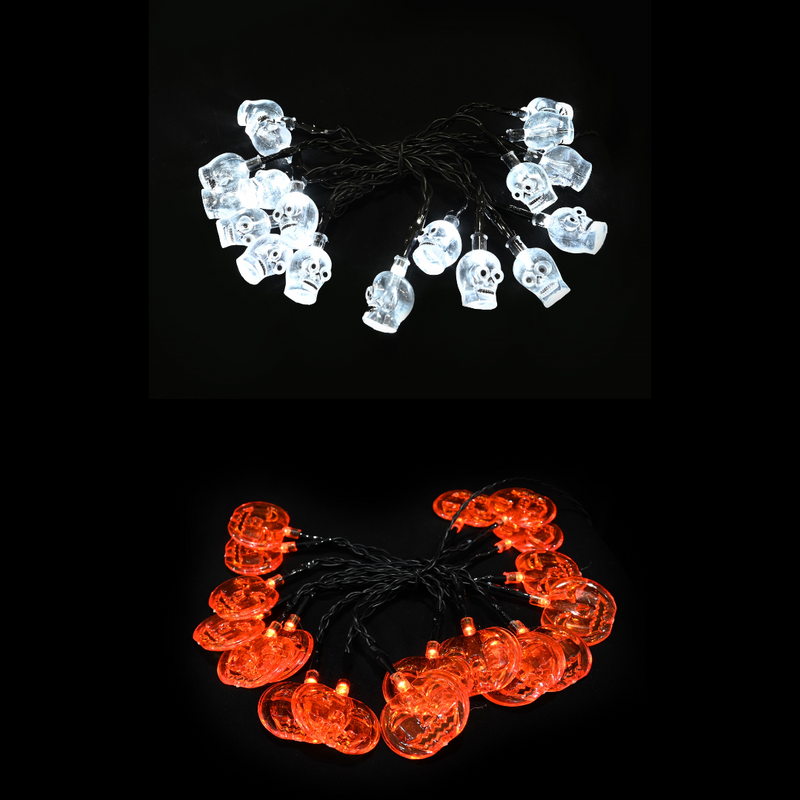 Ronis LED Halloween String Lights Battery Operated 170cm 2 Asstd