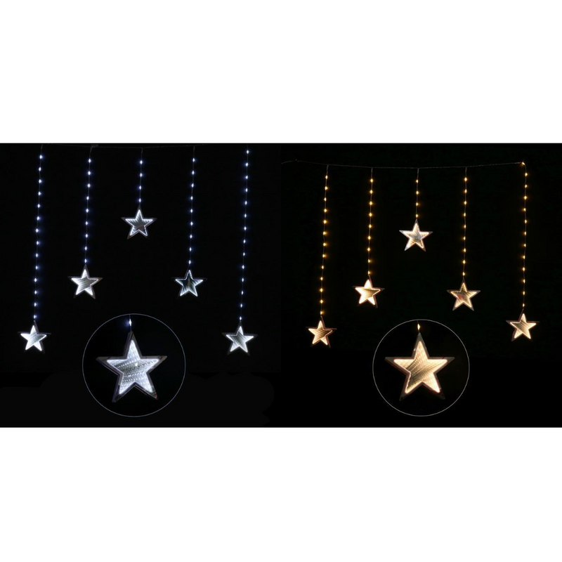 Ronis LED Infinity Stars Curtain Lights Assorted