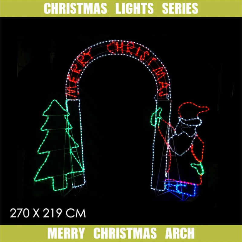 Ronis LED Merry Christmas Arch 36V 270×219cm