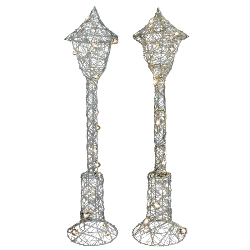 LED Metallic Wire Lamppost 70cm