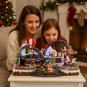 Christmas LED Musical Carnival Scene décor with flashing lights and holiday tunes